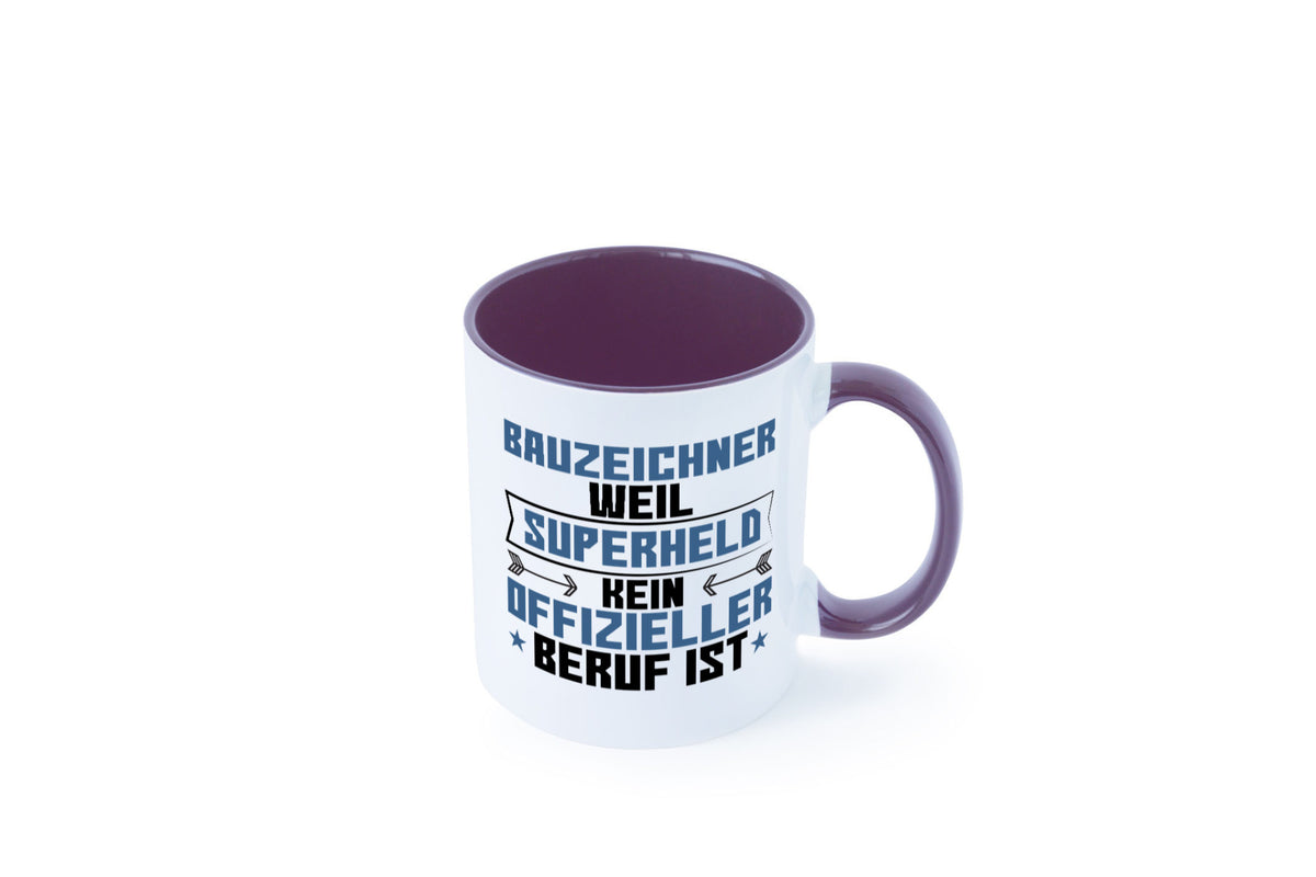 Superheld Bauzeichner | Zeichner Geschenk Humor Geschenkidee lustiger Spruch Tasse