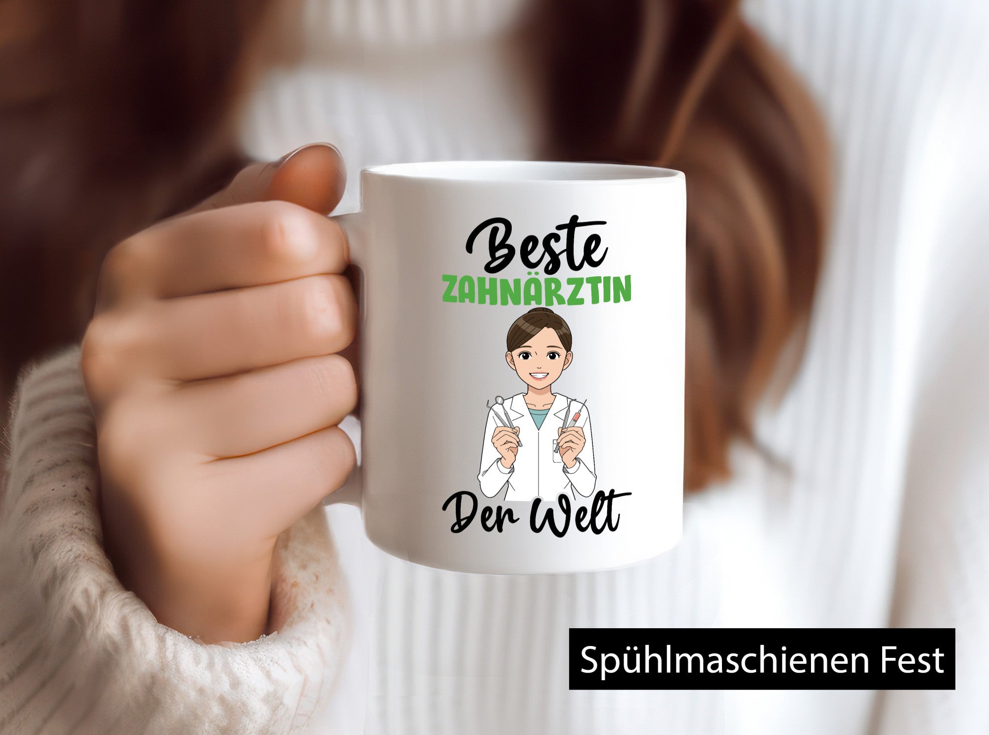 Beste Zahnärztin | Zahnmedizin Beruf v2 Humor Arbeit Kollegen Büro Geschenkidee