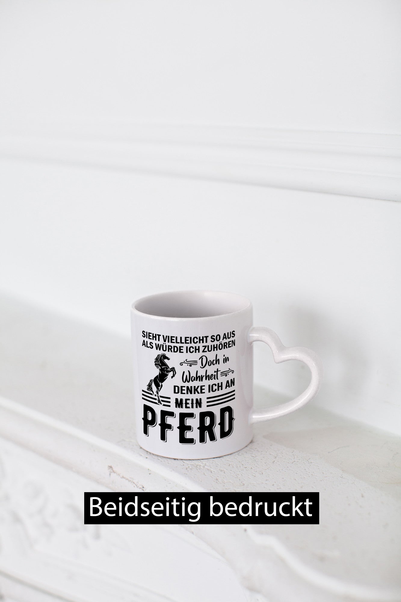 Ich hör dir nicht zu denke an mein Pferd | Reiten Humor Geschenkidee Tasse