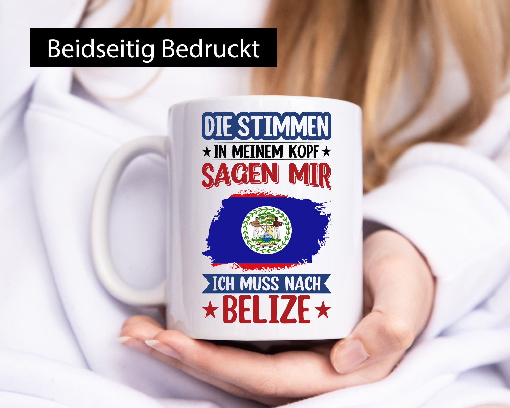 Belize | Urlaub Stimmen in meinem Kopf Traumland lustiger Spruch Geschenk Humor