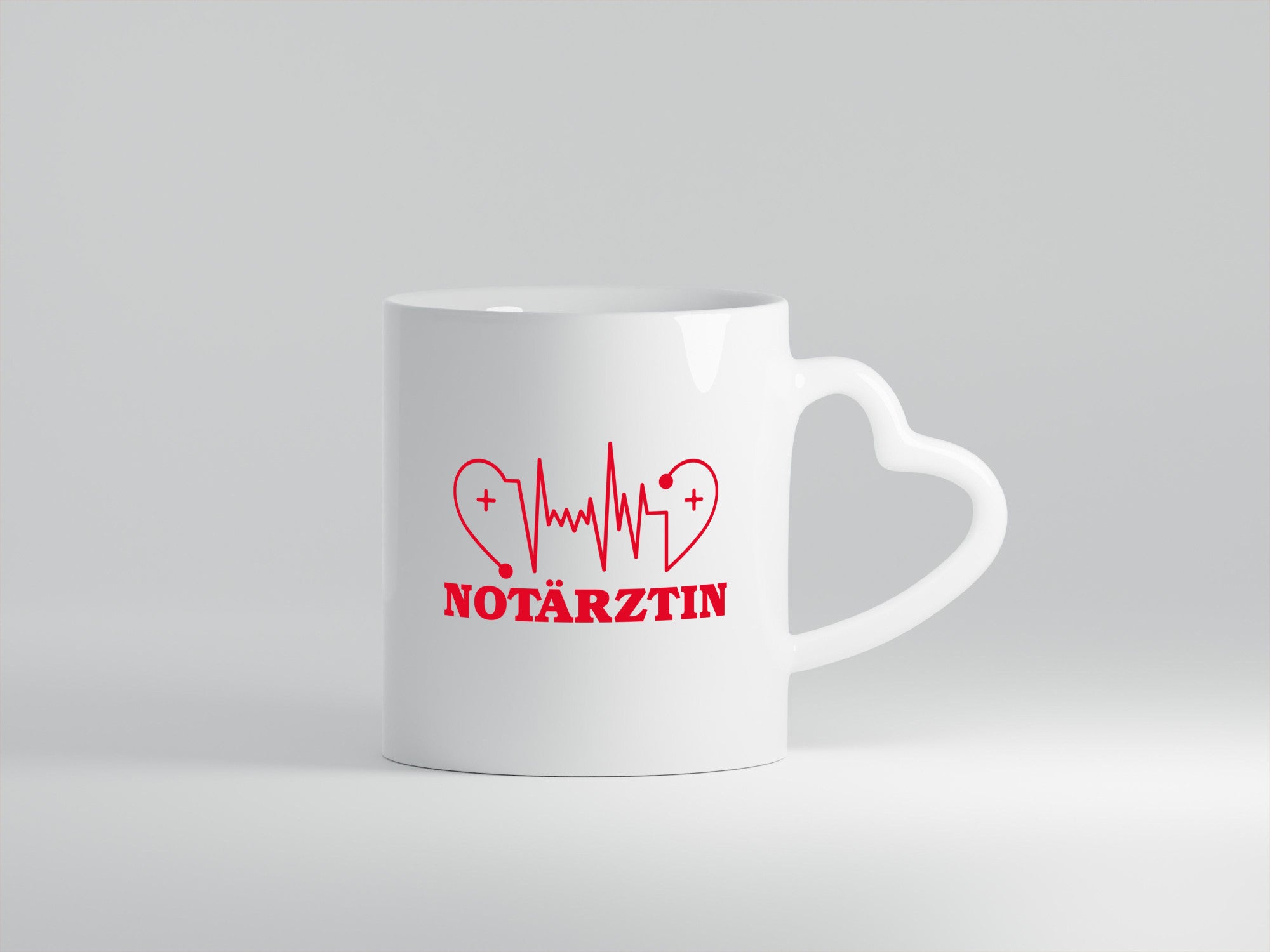 Notärztin Motiv | Herzschlag Ärztin Stethoskop Geschenk Humor Geschenkidee