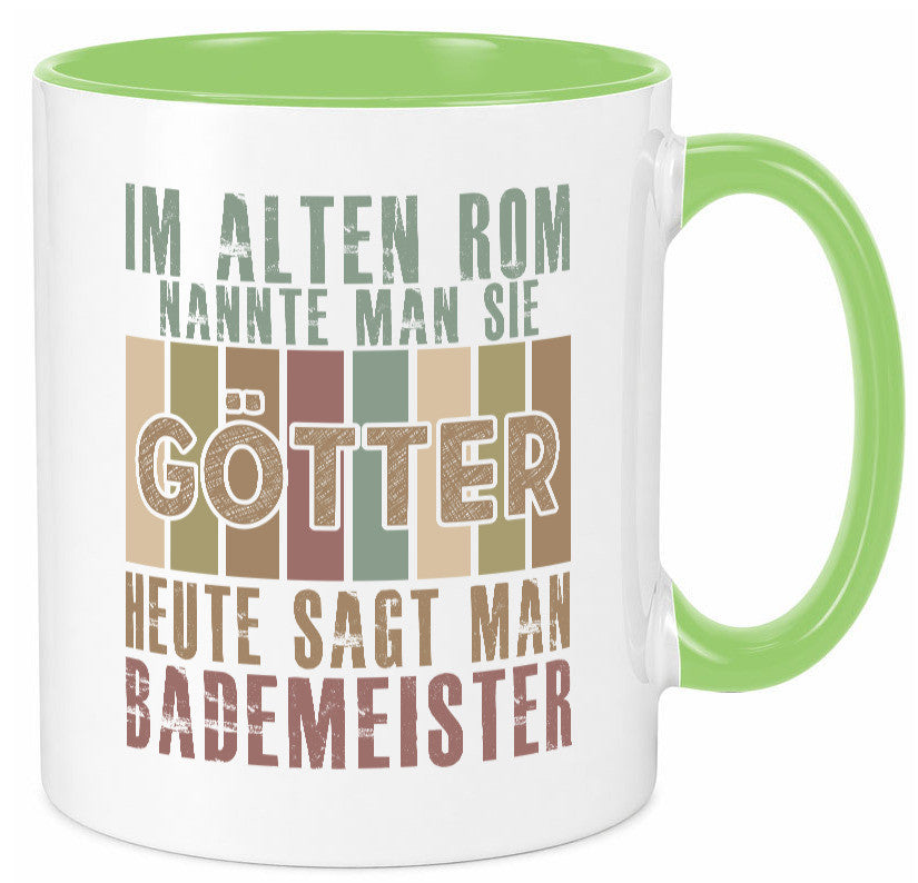 Heute sagt man: Bademeister | Rettungsschwimmer lustiger Spruch Geschenk Humor Tasse