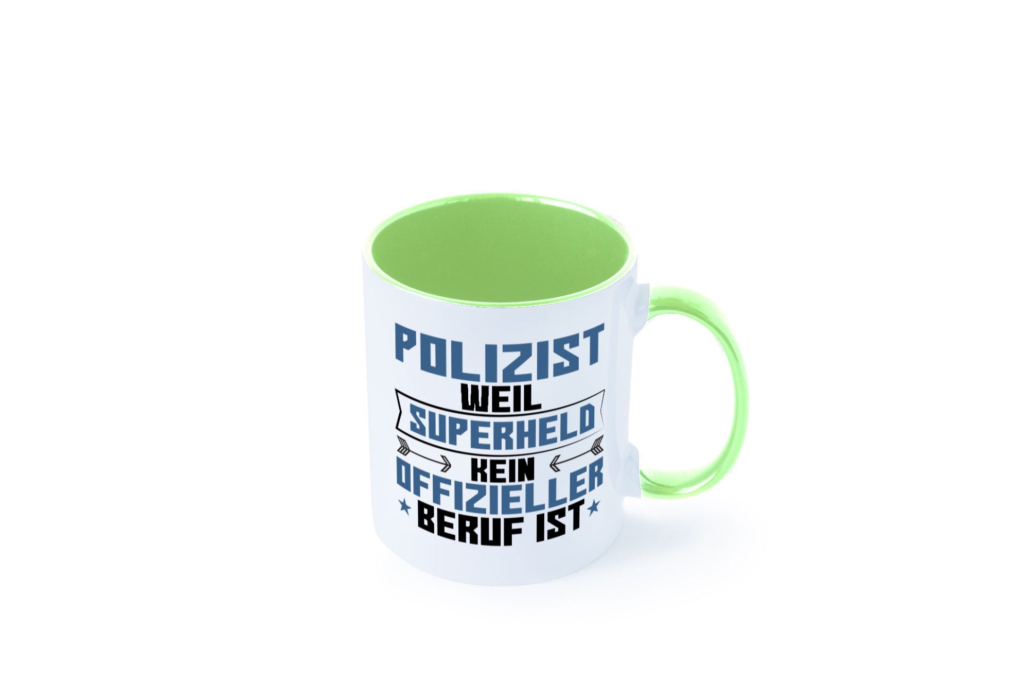 Superheld Polizist | Polizei lustiger Spruch Geschenk Humor Geschenkidee Tasse