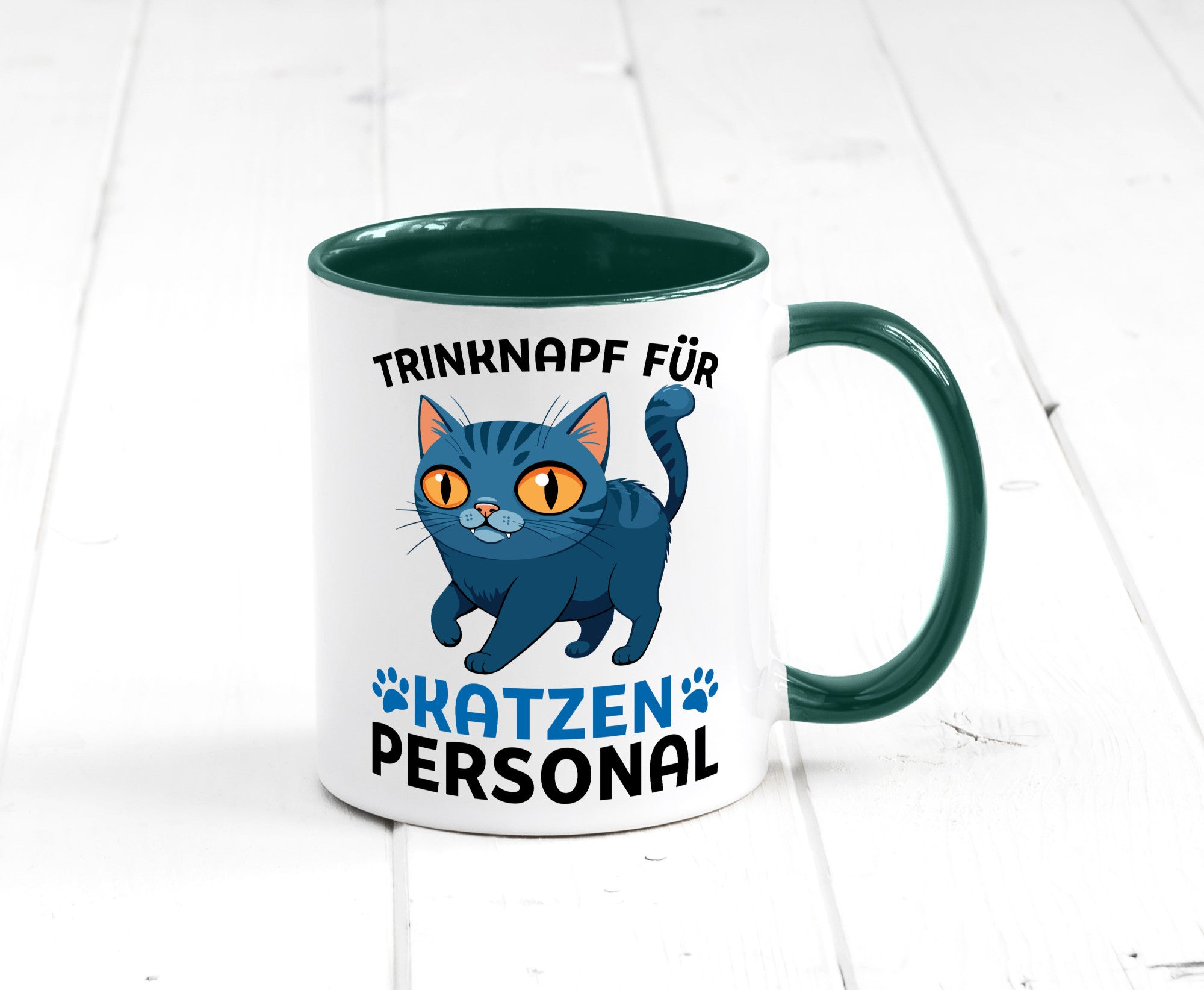 Katzen Personal | Katzenbesitzer Tasse Katze Humor vl2 Tierliebhaber
