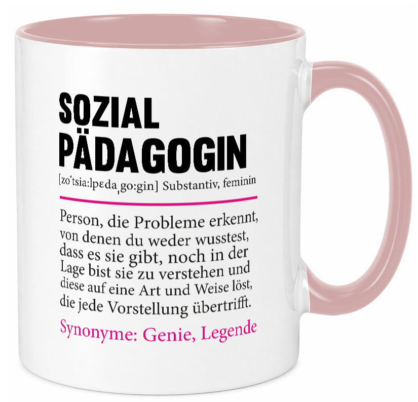 Sozialpädagogin | Spruch lustig Humor Pädagogin v2 Geschenkidee Geschenk Tasse