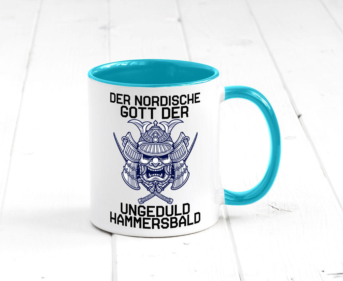 Nordischer Gott der Ungeduld | Mythologie Wikinger lustig Humor Geschenkidee Tasse