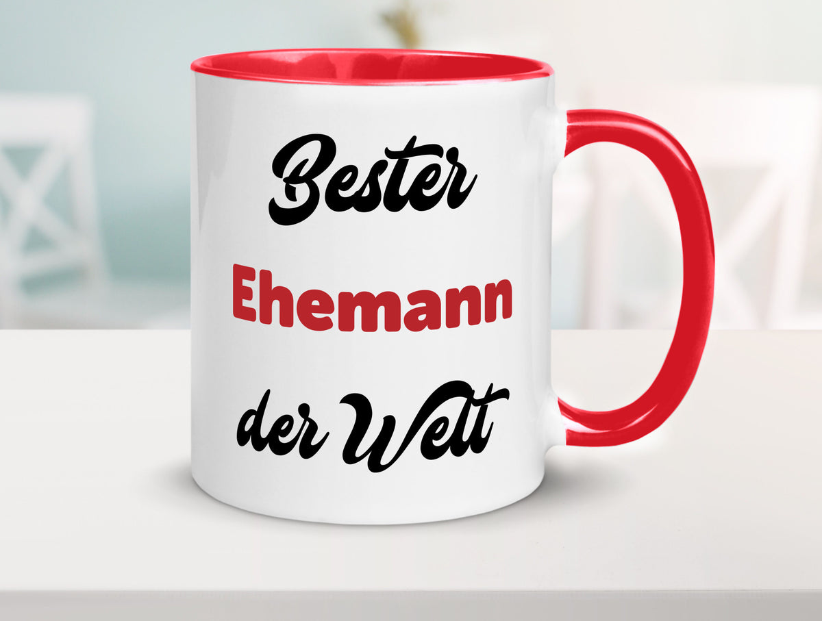 Bester Ehemann der Welt | Ehepaar Geschenkidee Humor Tasse