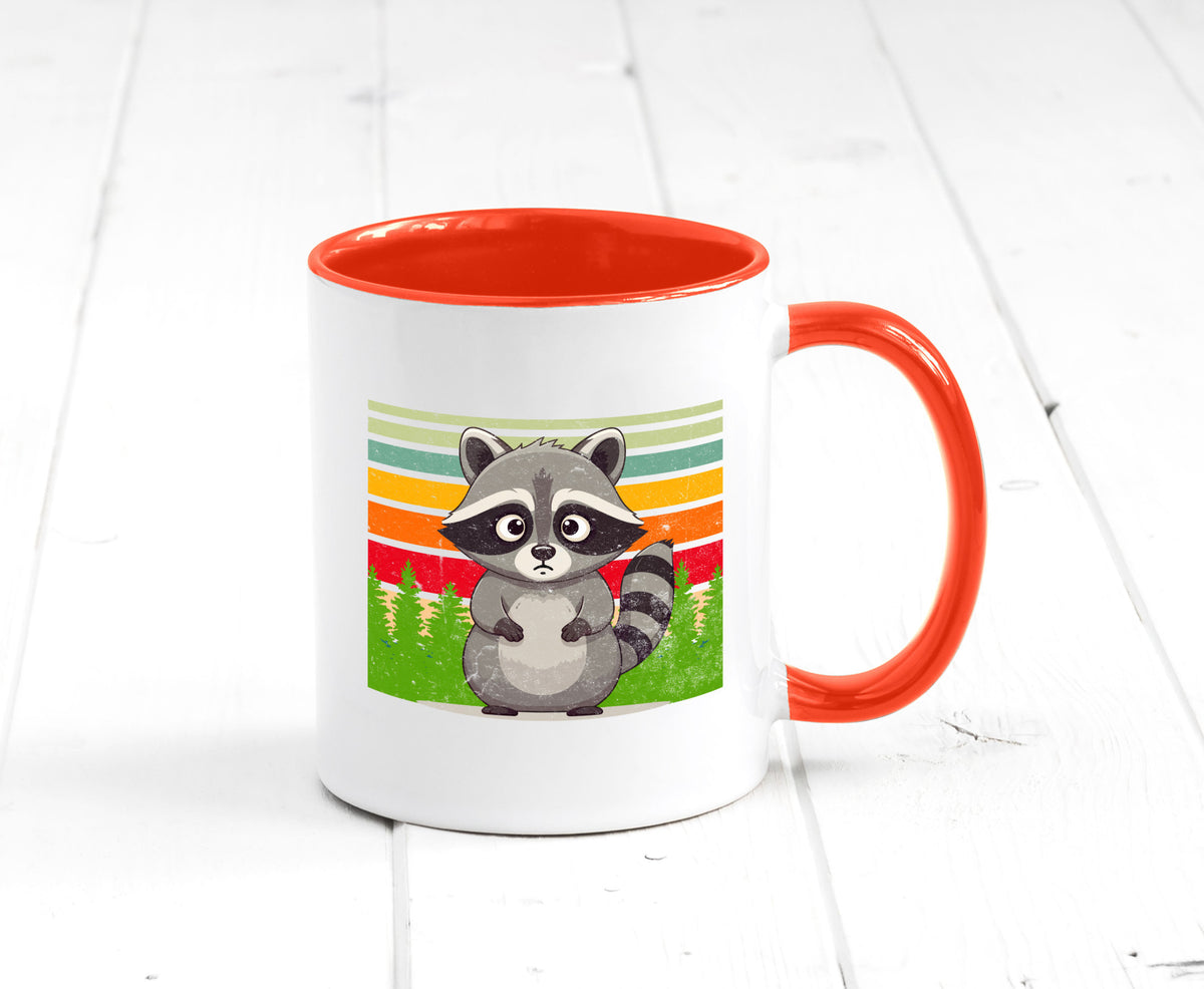Waschbär | Vintage v2 lustiger Spruch Geschenk Humor Geschenkidee Tasse