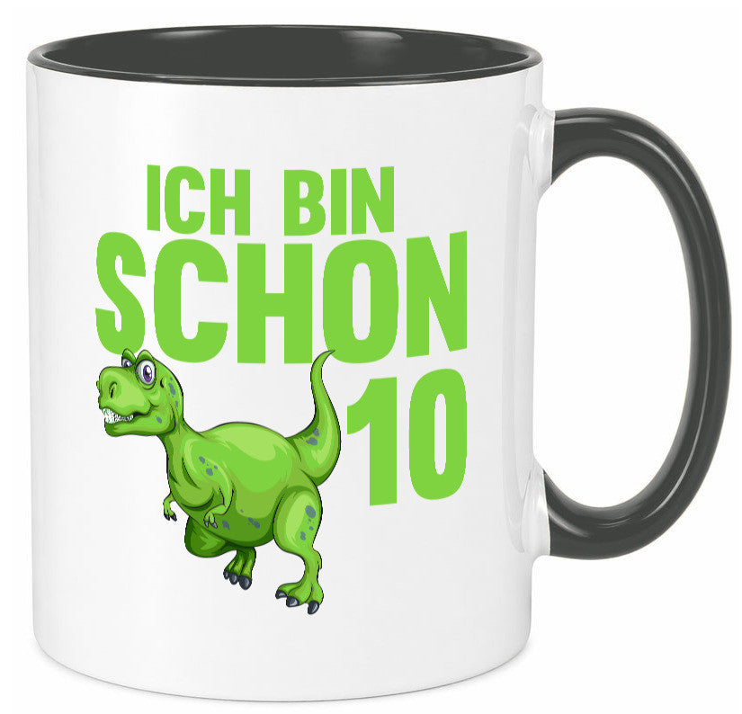 10. Geburtstag | 10 Jahre Dino Dinosaurier Geschenk Geschenkidee lustiger Tasse