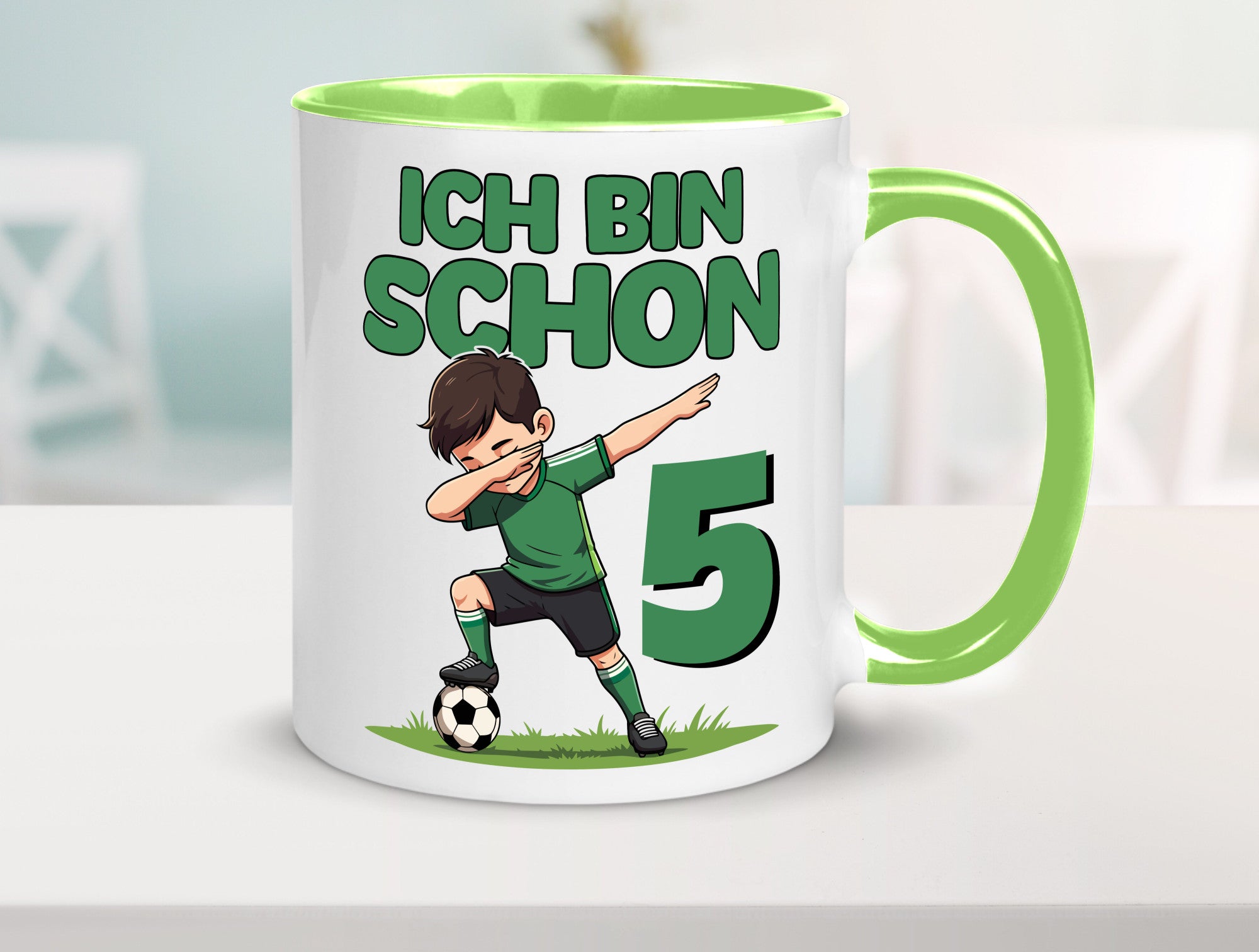 5. Geburtstag | 5 Jahre Fußballer lustiger Spruch Geschenk Geschenkidee Tasse
