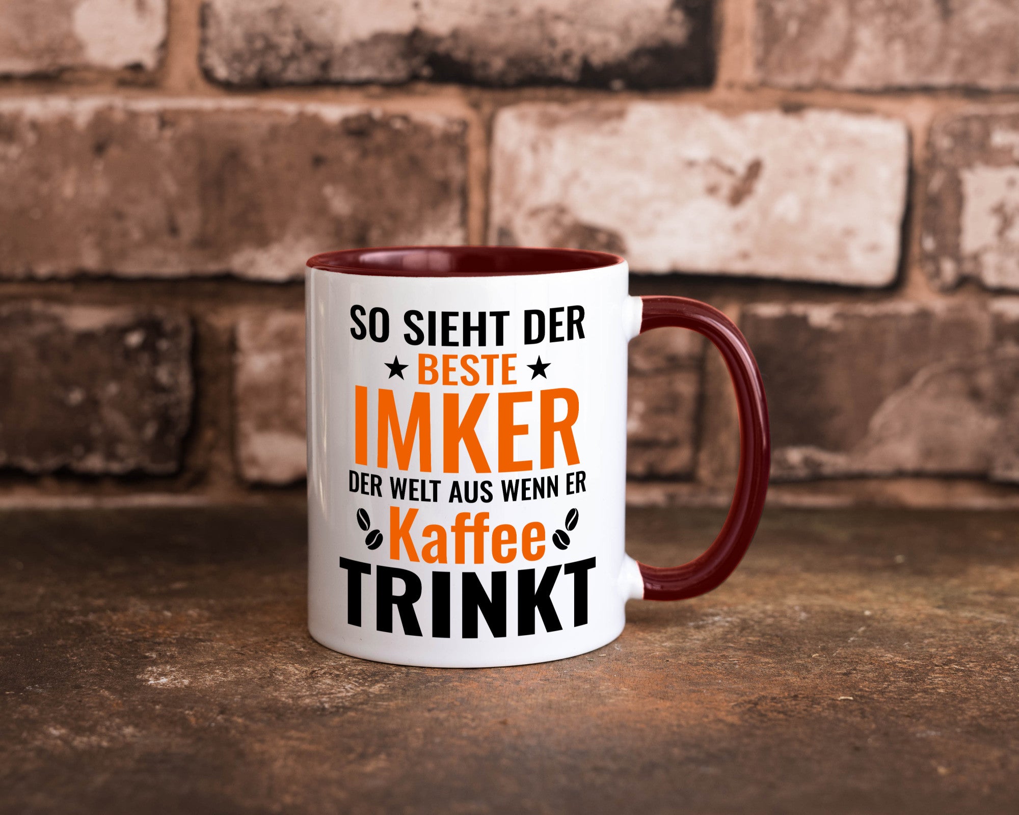 Kaffee trinkt: Imker | Imkerei lustiger Spruch Geschenk Humor Geschenkidee Tasse