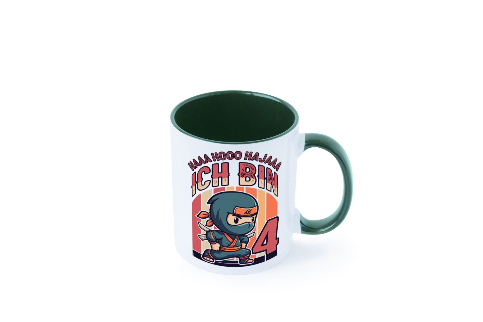 4. Geburtstag | Ninja Junge 4 Jahre lustiger Spruch Geschenk Geschenkidee Tasse