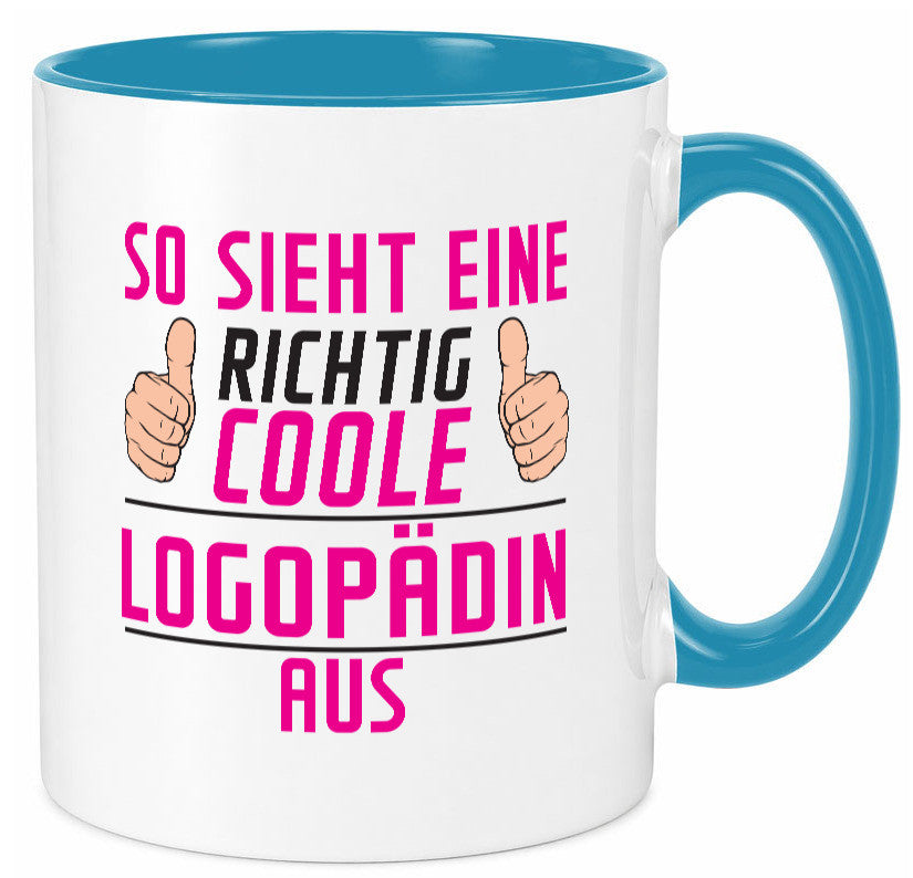 Richtig Coole Logopädin | Sprachtherapie Humor Geschenkidee Tasse
