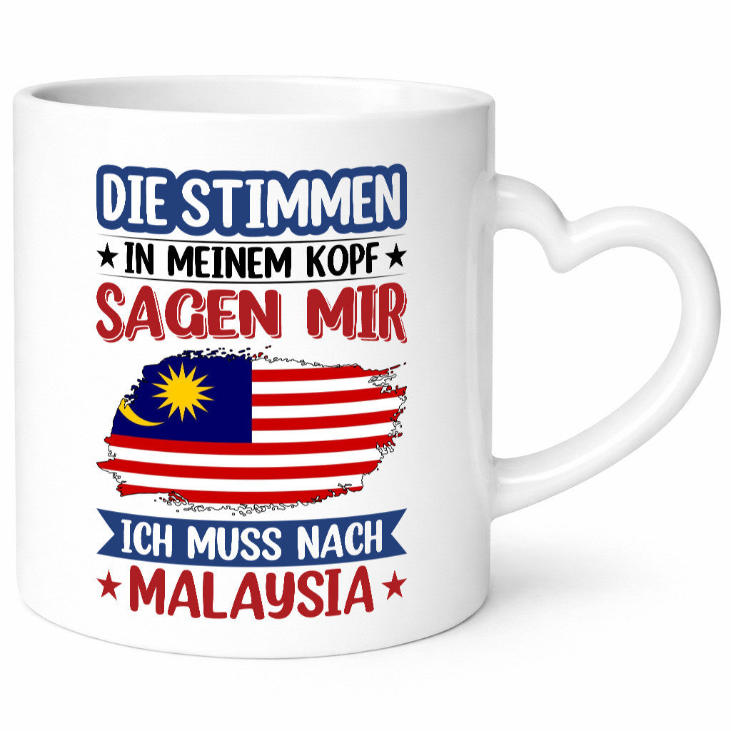 Malaysia | Urlaub Stimmen in meinem Kopf Traumland lustig Humor Geschenkidee