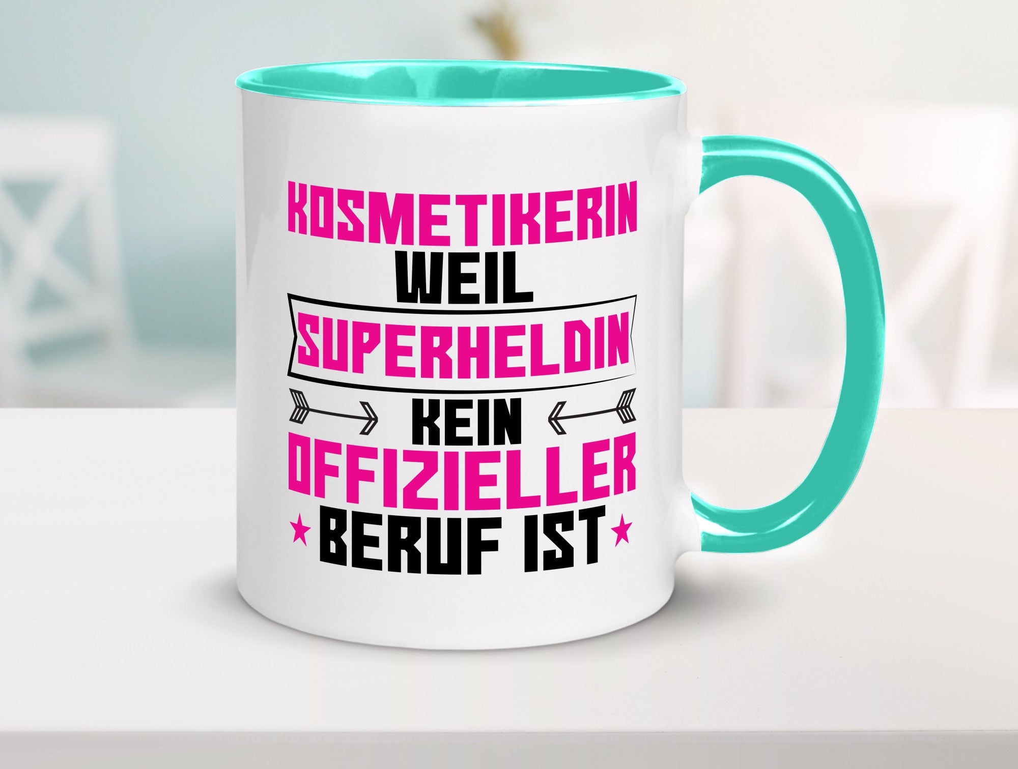 Superheldin Kosmetikerin | Kosmetik Stylistin Visagistin Geschenk Humor
