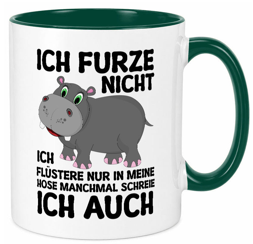 Ich furze nicht | furznilpferd v2 Humor Geschenkidee Tasse