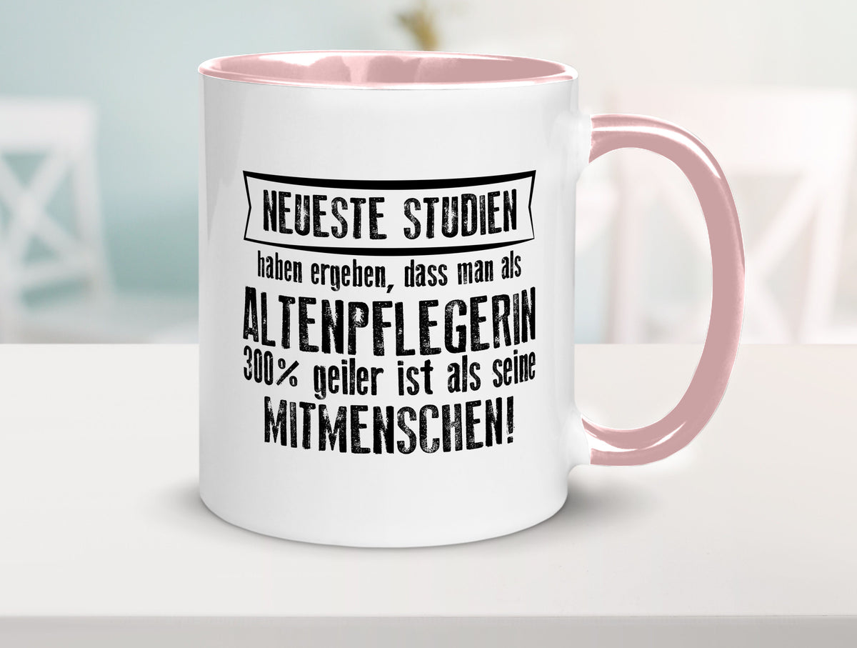 Neuste Studien: Altenpflegerin | Pflegepersonal Pflege Humor Geschenkidee Tasse