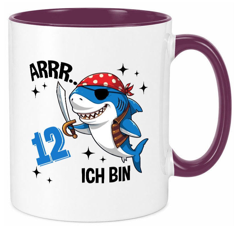 12. Geburtstag | 12 Jahre Arr Pirat Hai Piraten Geschenk Geschenkidee lustiger