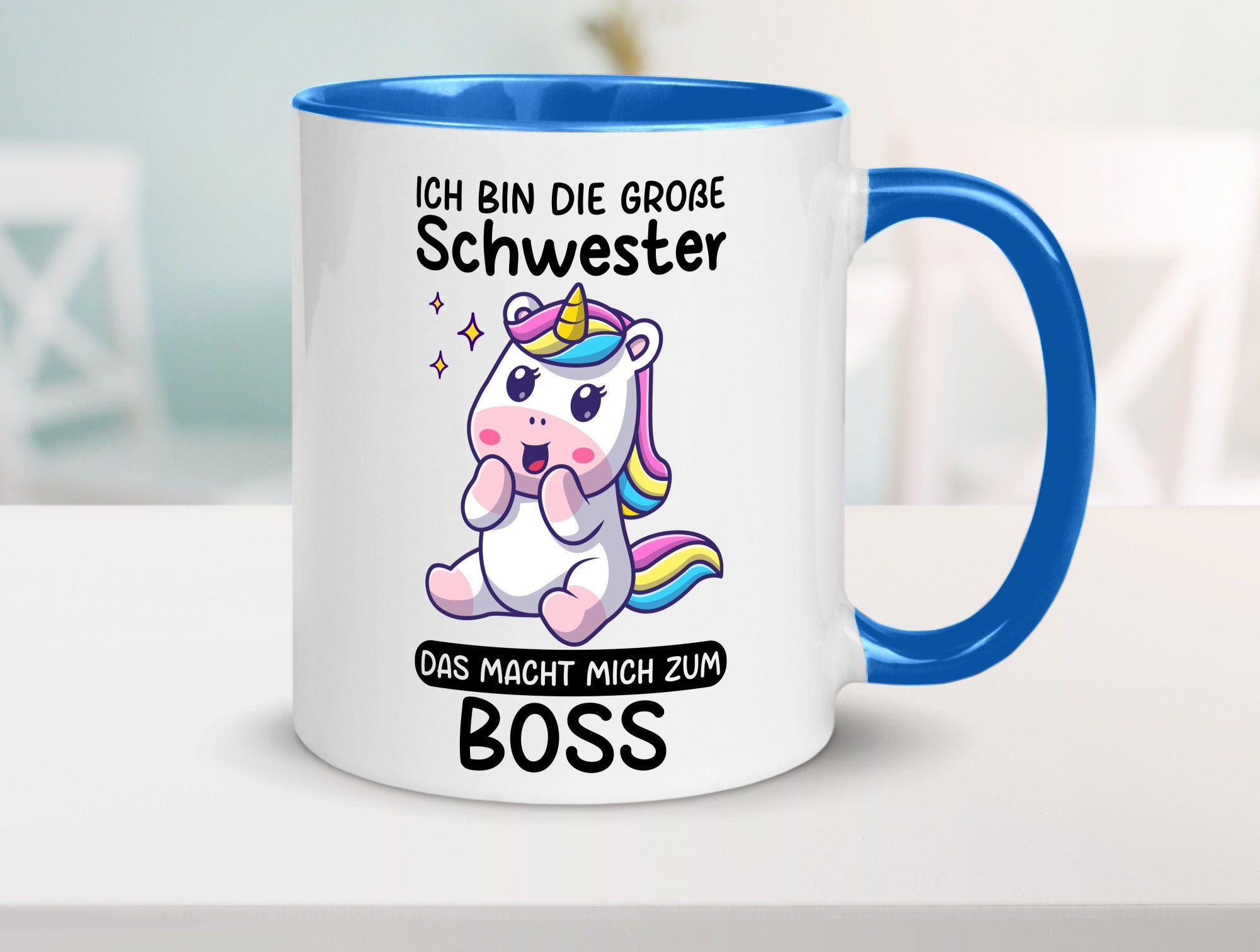 Große schwester macht mich zum Boss | Einhorn Geschwister lustiger Spruch