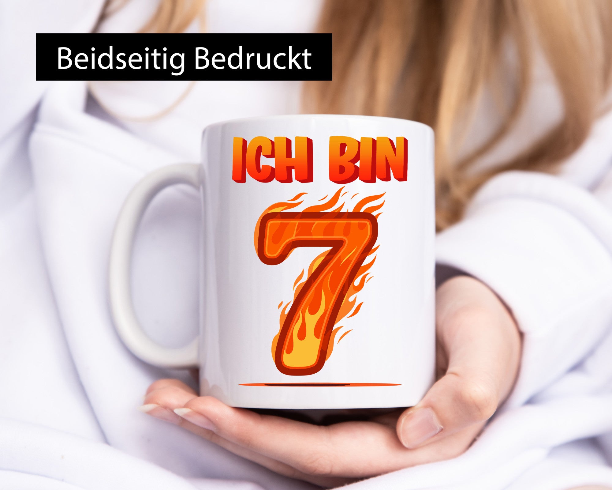 7. Geburtstag | 7 Jahre Drache lustig Geschenkidee Geschenk Tasse