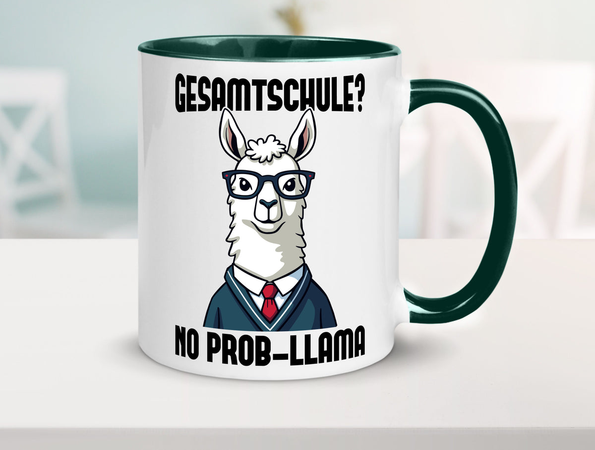 Gesammtschule | no prob-llama Einschuldung Humor Geschenkidee Tasse