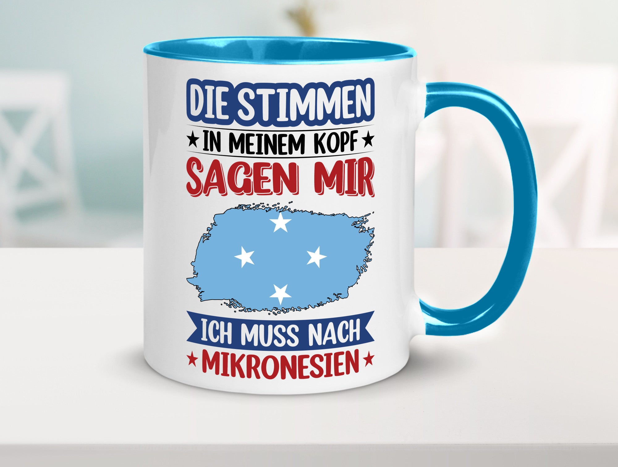 Mikronesien | Urlaub Stimmen in meinem Kopf Traumland Geschenk Humor