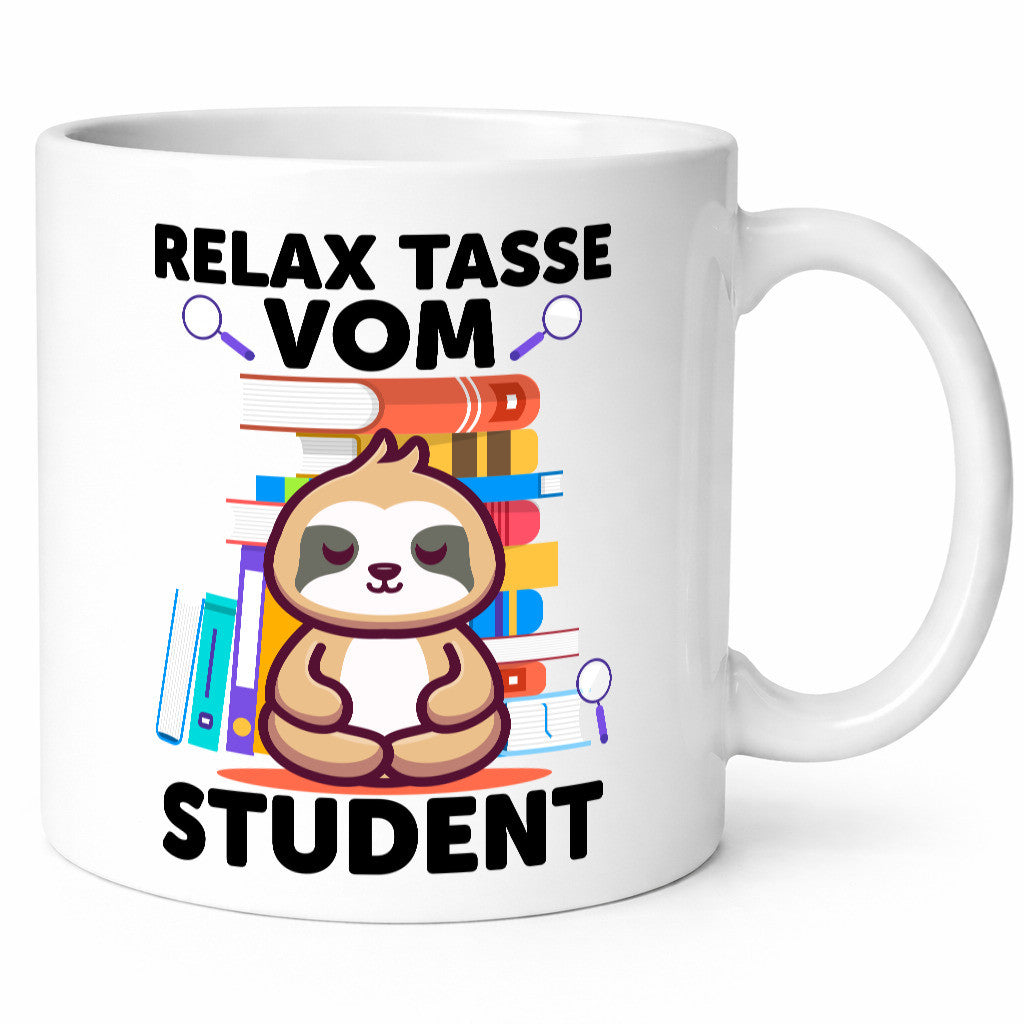 Relax Tasse: Student | Universität Uni Studium lustiger Spruch Geschenk Humor