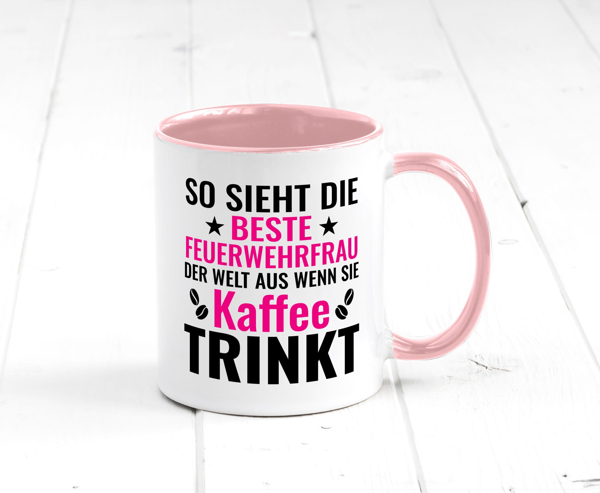 Kaffee trinkt: Feuerwehrfrau | Feuerwehr Geschenkidee Humor Tasse