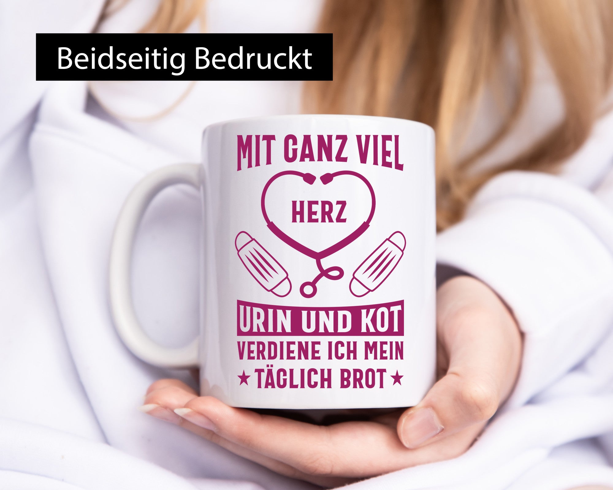 Herz, Urin, Kot, damit verdien ich mein Brot | Stethoskop Geschenk Humor