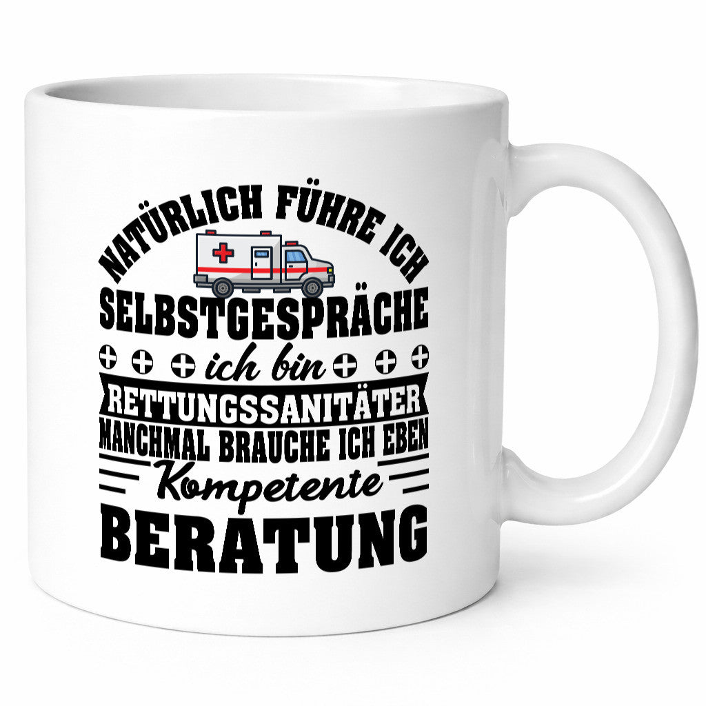Sanitäter Monologe | Kompetente Beratung Humor Geschenkidee Tasse