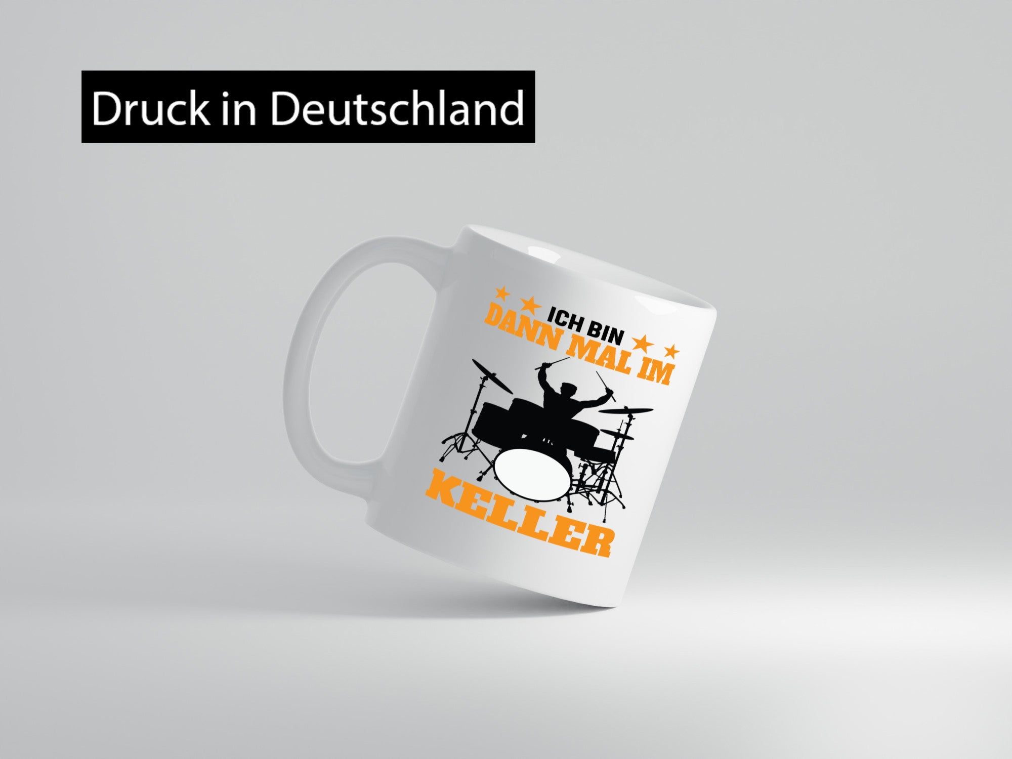 Ich bin dann mal im keller | Schlagzeug Musiker Musik lustig Humor Geschenkidee