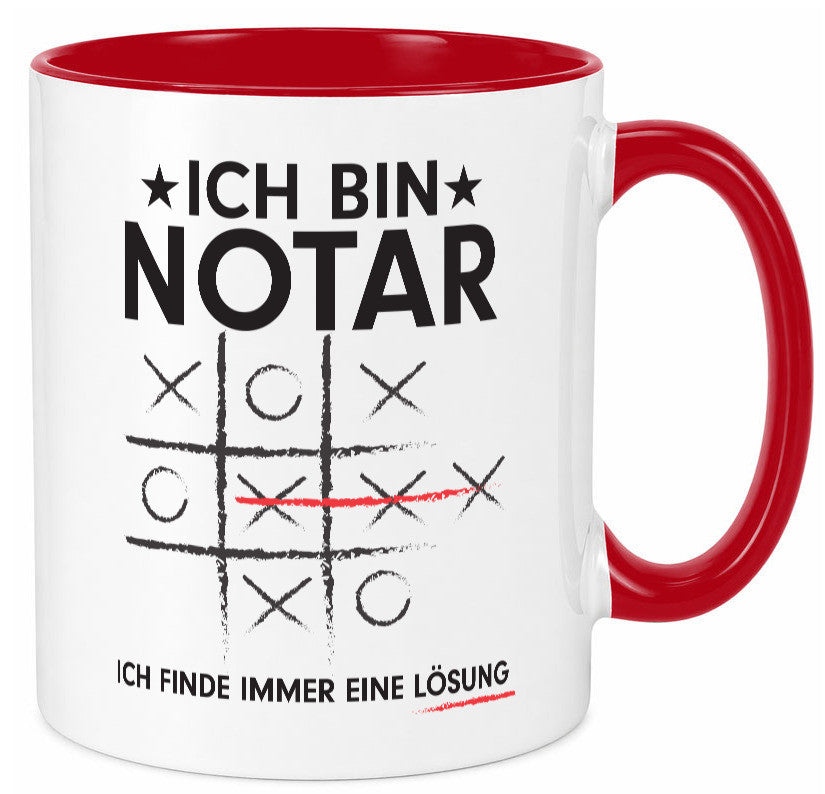 Löse Probleme: Notar | Jurist lustiger Spruch Geschenk Humor Geschenkidee Tasse