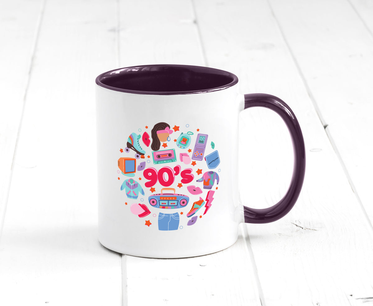 90er Jahre | Alte Zeit Nostalgie Humor Geschenkidee Tasse
