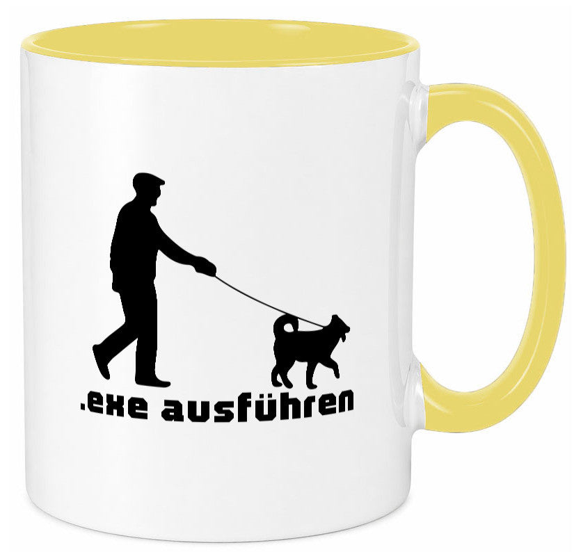 Exe ausführen | Echse Programmierer Informatiker Nerd Humor Geschenkidee Tasse