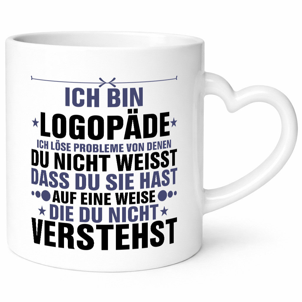 Löse Probleme: Logopäde | Sprachtherapie v2 Geschenkidee Humor Tasse