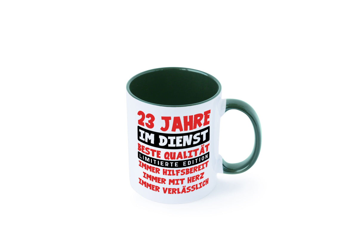 23 Jahre im Dienst | Jubiläum Arbeit v9 Humor Kollegen Büro Geschenkidee Tasse