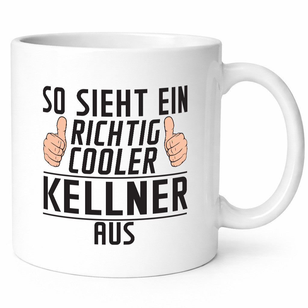 Richtig Cooler Kellner | kellnern Bedienung lustig Humor Geschenkidee Geschenk