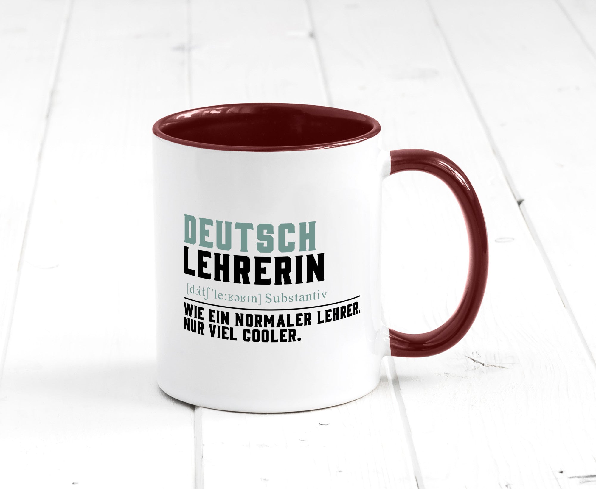 Deutschlehrerin | Lehrerin Unterricht Lieblinglehrerin Geschenkidee Humor Tasse