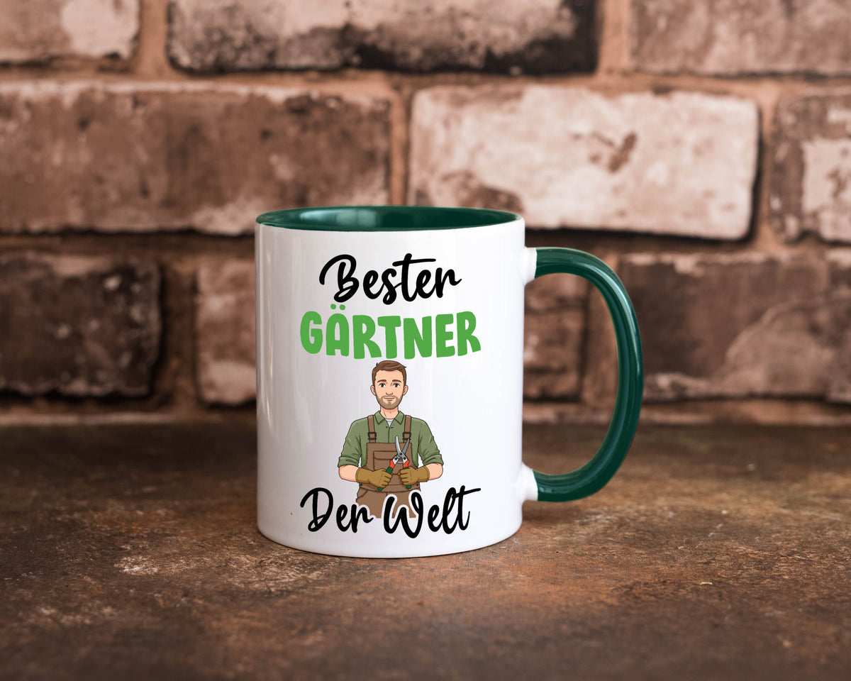 Bester Gärtner | Gartenbau v2 Geschenk Humor Geschenkidee lustiger Spruch Tasse