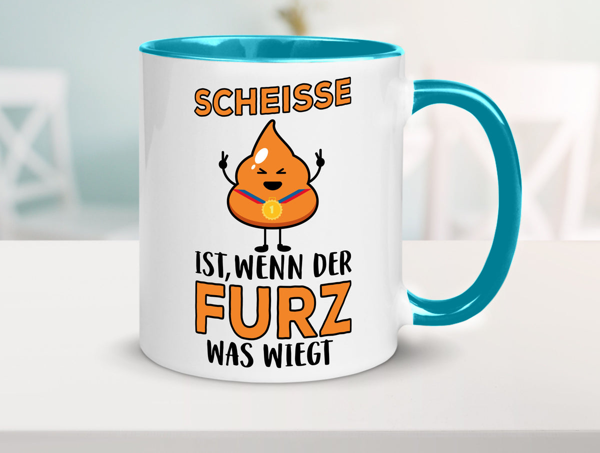 Scheisse ist lustiger Spruch Geschenk Humor Geschenkidee Tasse