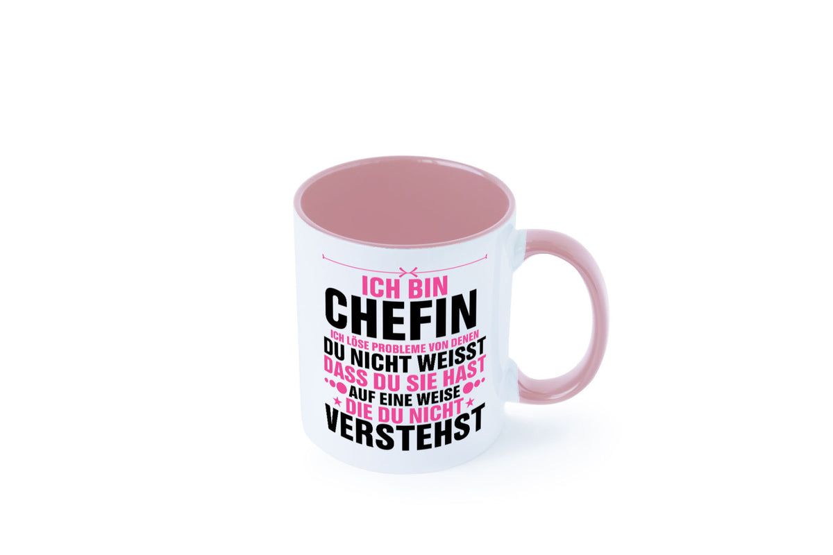 Löse Probleme: Chefin | Führungskraft Vorgesetzte lustiger Spruch Geschenk Tasse