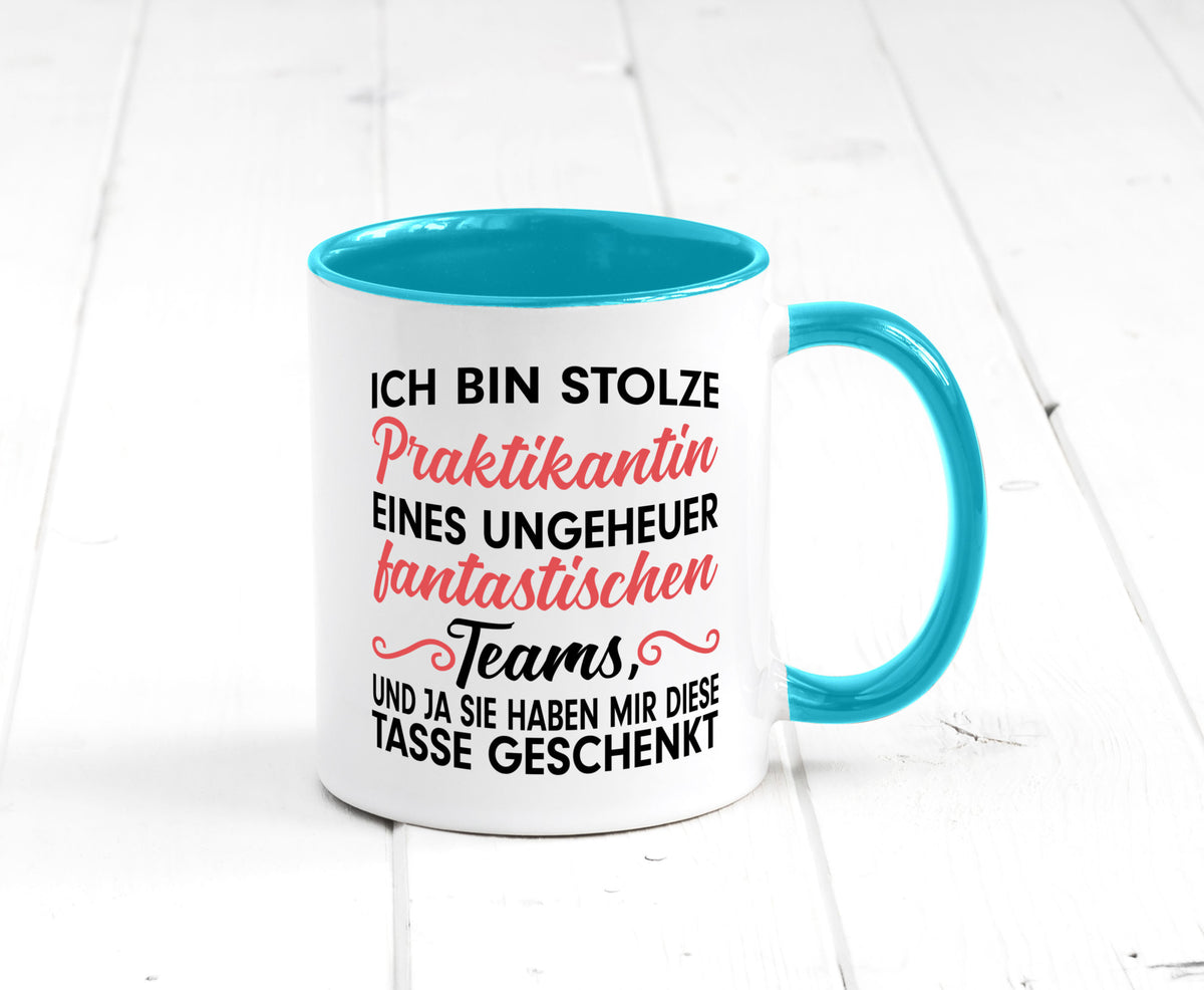Stolze Praktikantin | Arbeitswelt Tasse Praktikum Geschenk Arbeit Kollegen Büro