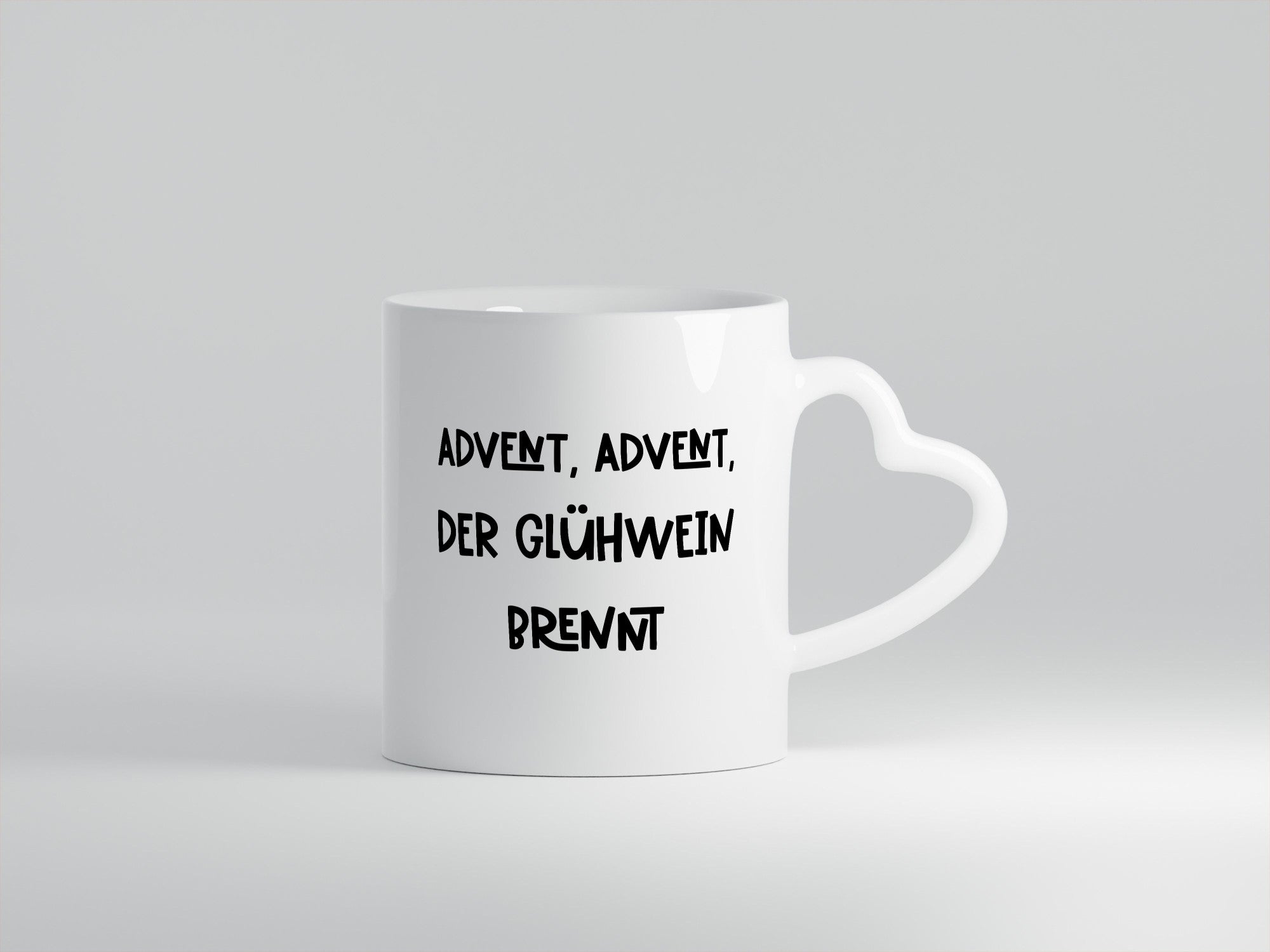 Advent der Glühwein brennt | Weihnachten lustiger Spruch Geschenk Humor