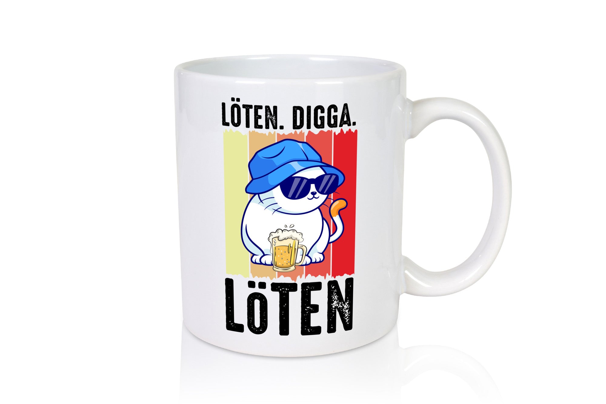 Löten Digga | Katze mit Bier Bierkatze Geschenk Tierliebhaber Humor lustiger