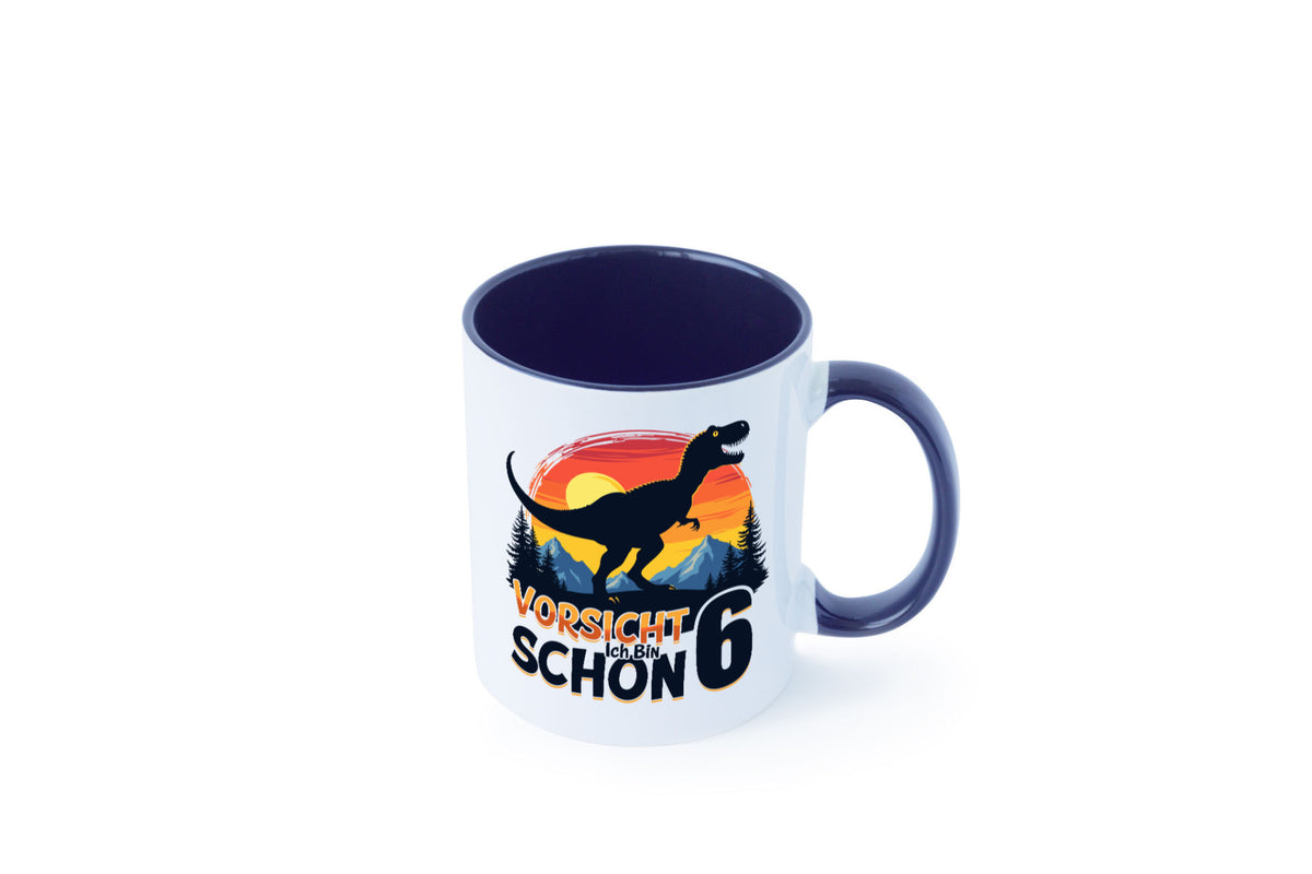 6. Geburtstag | 6 Jahre Dinosaurier Geschenkidee Humor Tasse