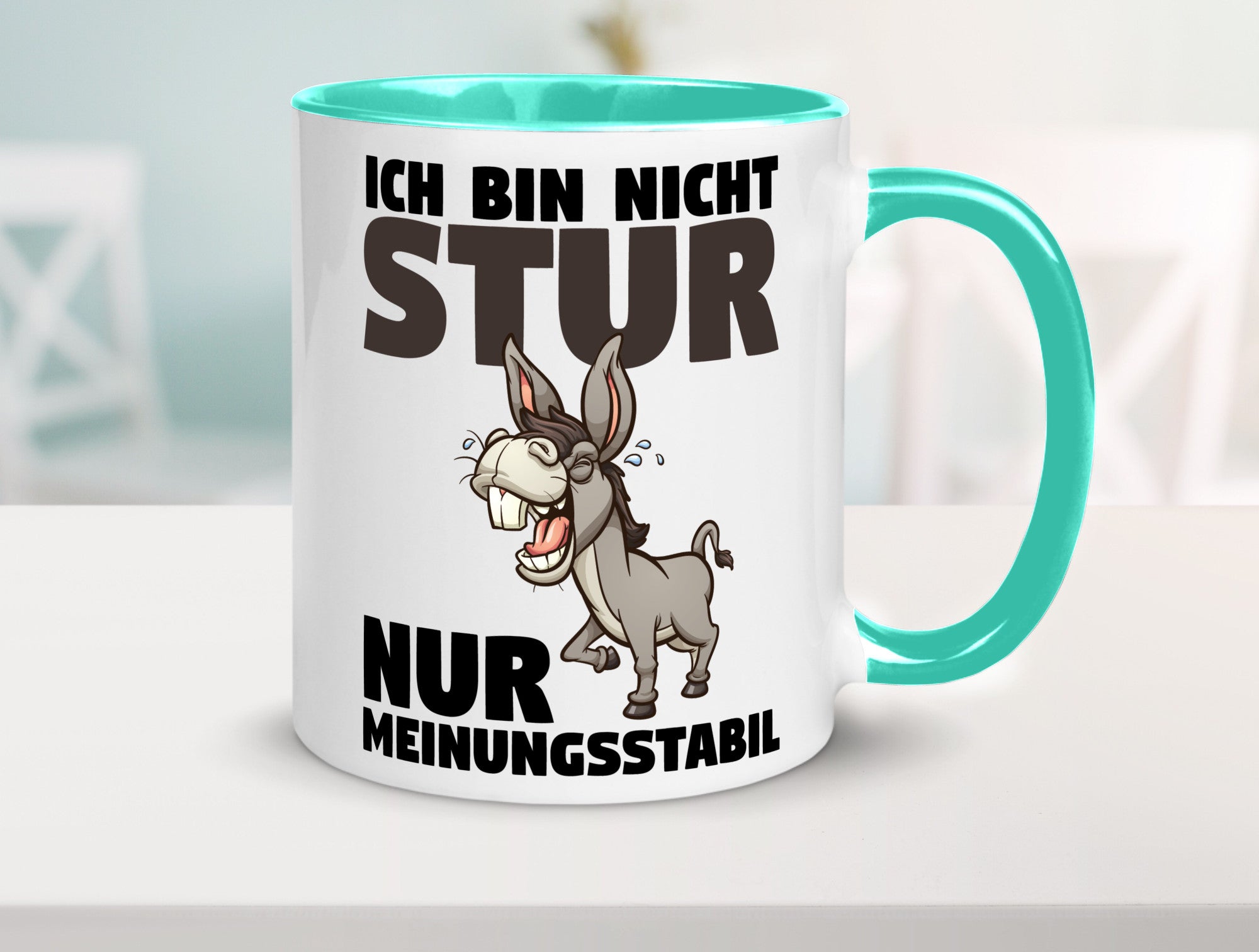 Sturer Esel | Sturkopf Tasse Dickkopf Spruch Humor lustiger Geschenk