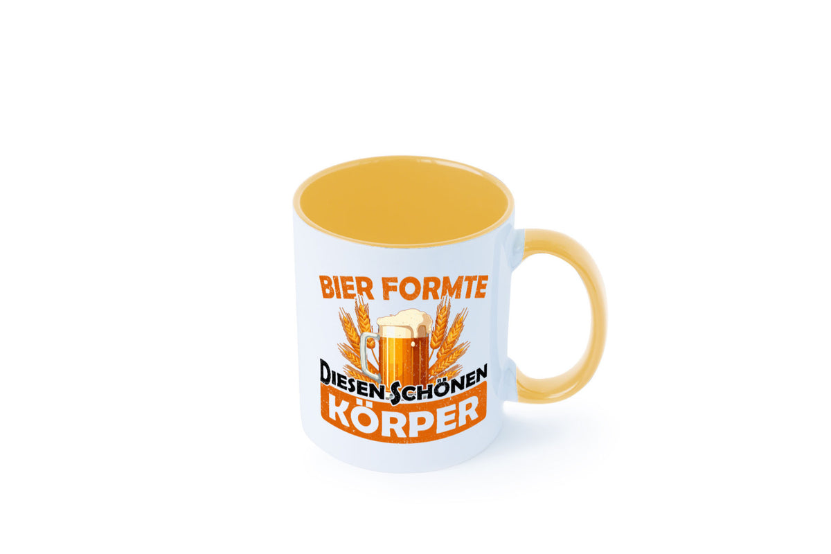 Bier förmte diesen Körper | bierliebhaber v2 Humor Geschenkidee Tasse