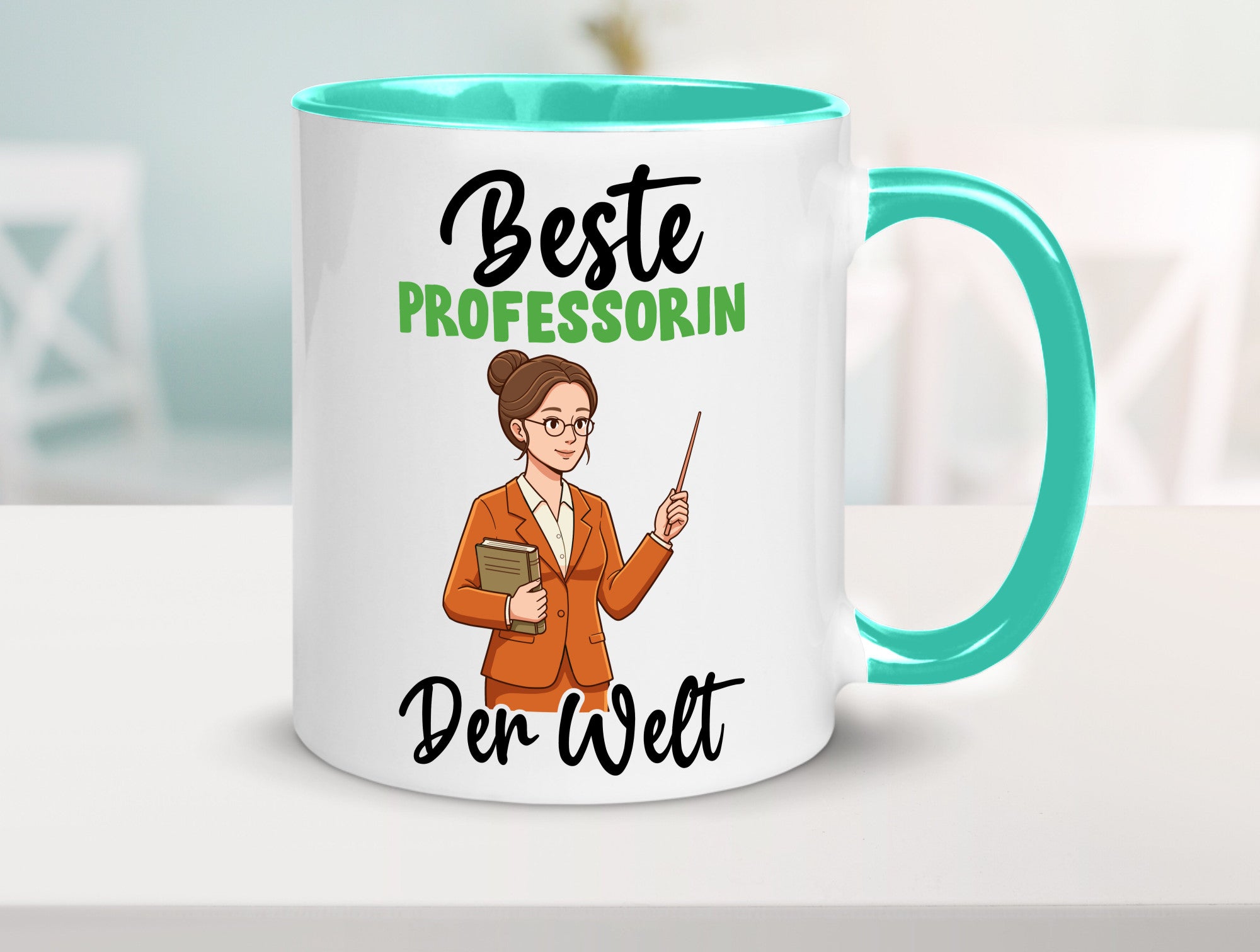Beste Professorin | Uni Universität v2 Humor Geschenkidee Tasse