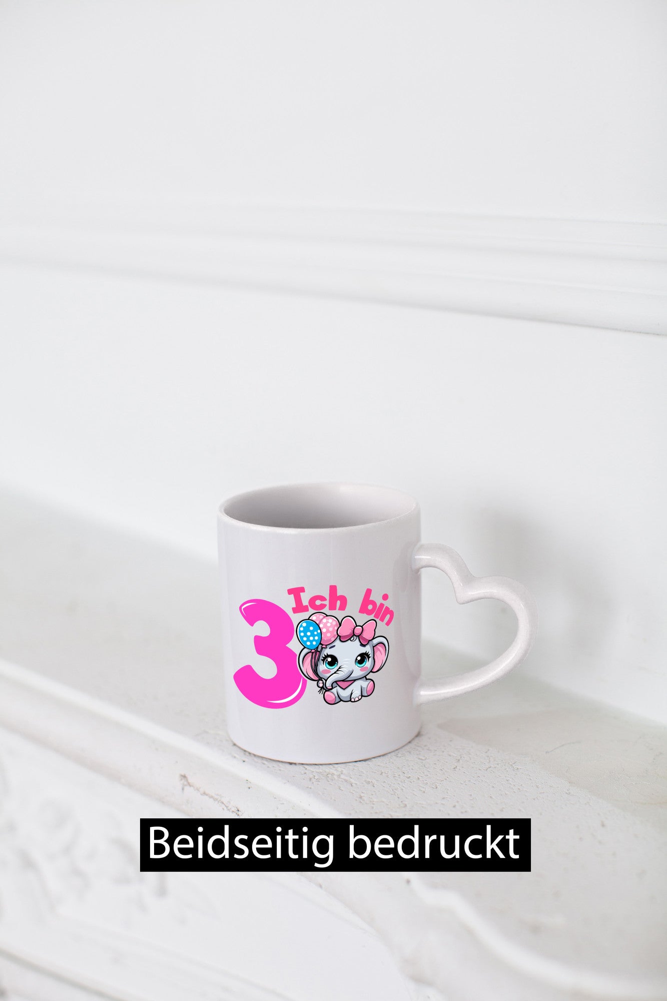 3. Geburtstag | 3 Jahre Elefant Mädchen lustig Geschenkidee Geschenk Tasse