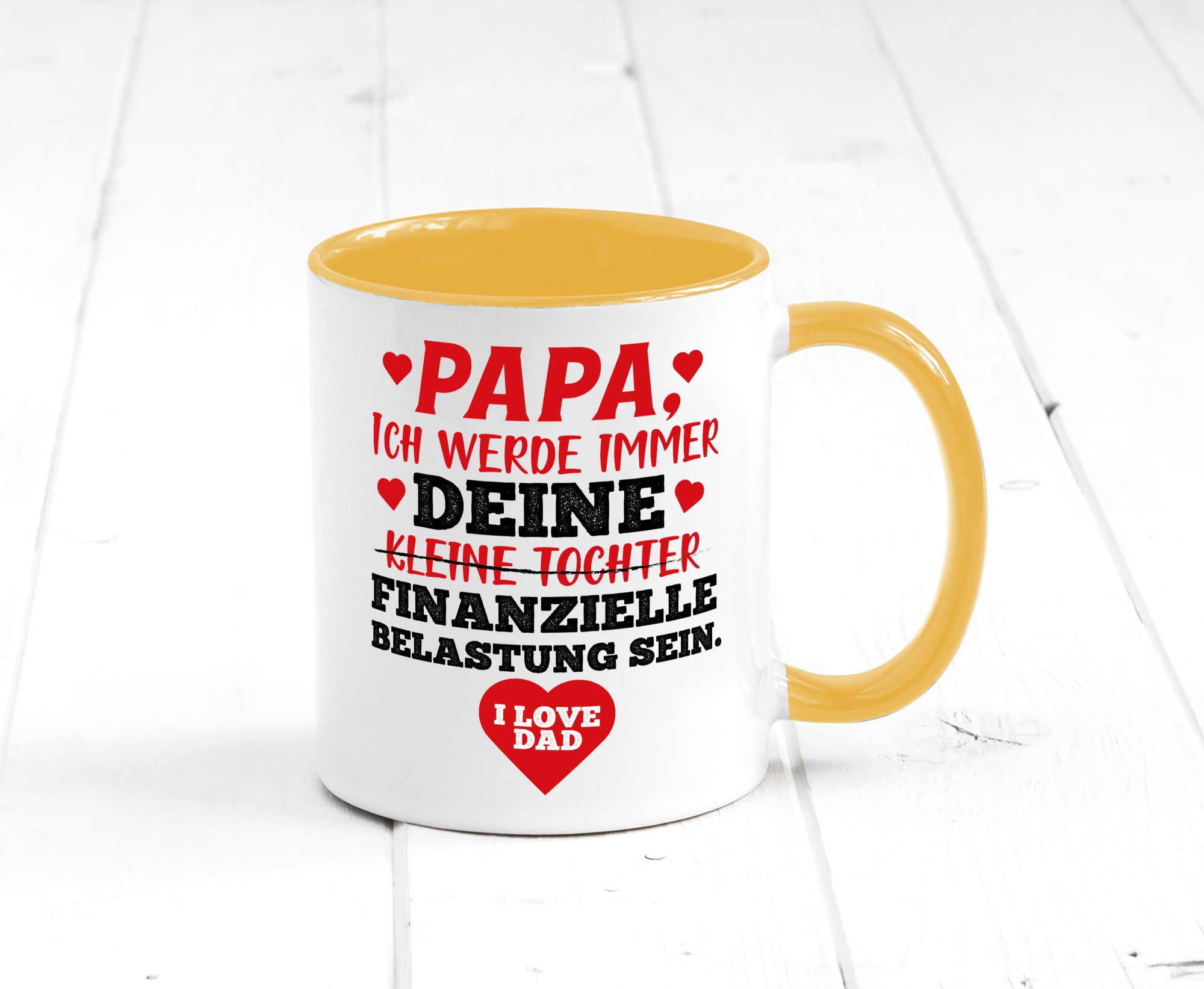 Finanzielle Belastung lustiger Spruch Geschenk Humor Geschenkidee Tasse